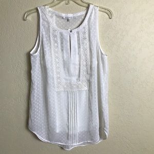 Daniel Rainn Sheer Lace Tank with Camisole